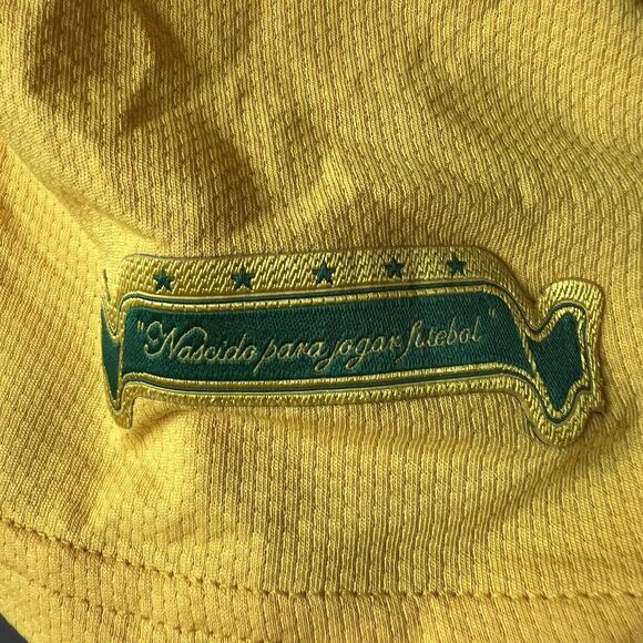 Brazil National Team Jersey Mens Medium Soccer Nike Sphere Dry Ronaldinho 10 - Picture 5 of 15